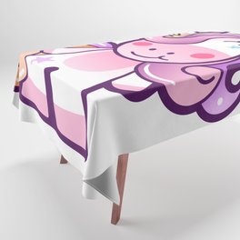 Cute Unicorn Cartoon Tablecloth