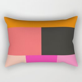 Assembling Aa004 - Generative Minimalism Modern Rectangular Pillow