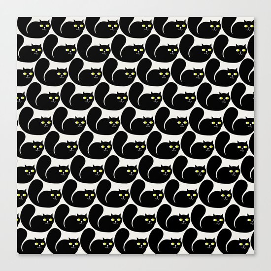 Black CATS Canvas Print