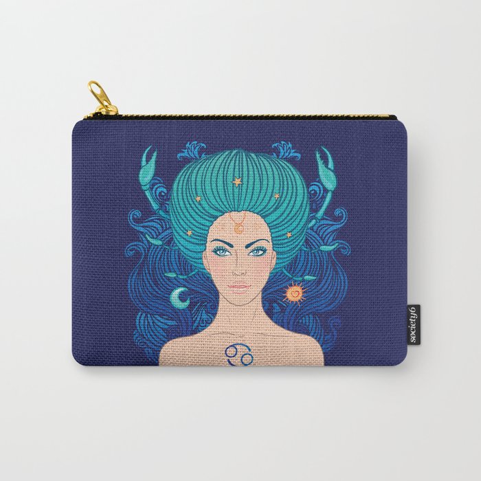 Zodiac Cancer Carry-All Pouch