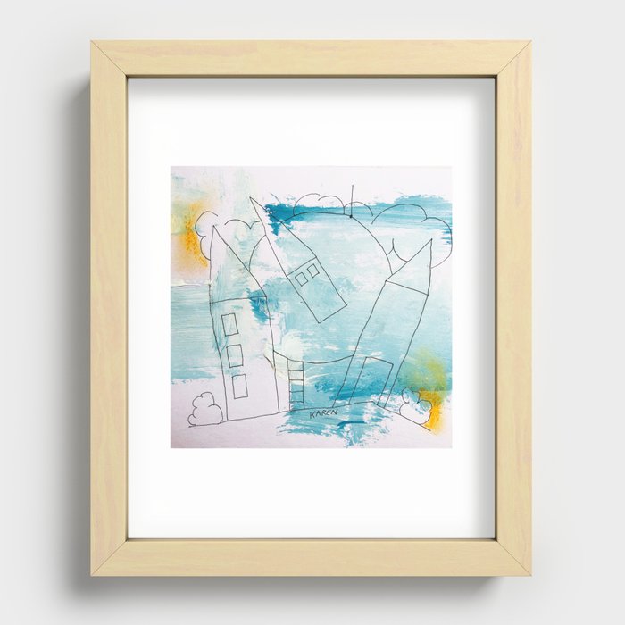 On The Horizon Recessed Framed Print