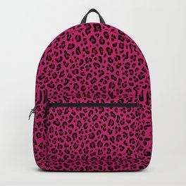 pink leopard print backpack