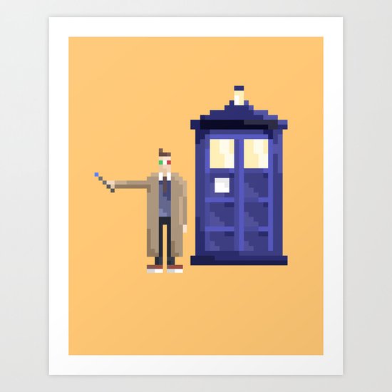Retro Who Art Print