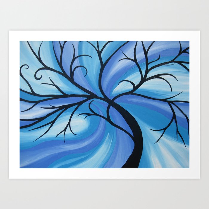 Swirling Beauty II - Abstract Painting | Large Metal Wall Art Print | Great Big Canvas