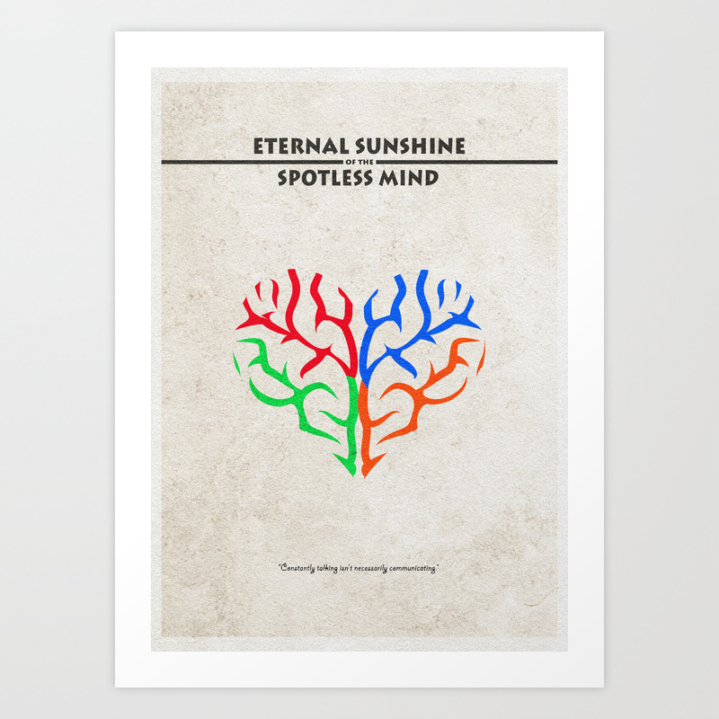 Eternal Sunshine Of The Spotless Mind Alternate And Minimalist Poster Art Print By Aysetoyran Society6