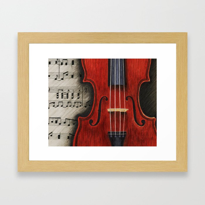 Violin Melodies  Framed Art Print