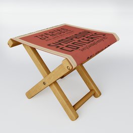 Federal Music Project Of New York City - Retro  Vintage Music Symphony  Folding Stool