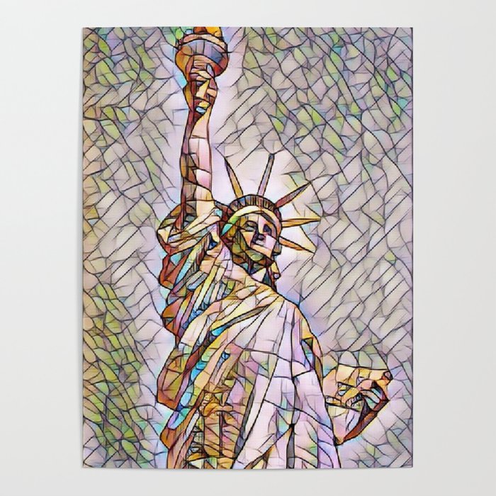 Statue of Liberty Mosaic Poster