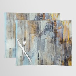 Multicolor Rustic Handdrawn Abstract Brushstrokes Placemat