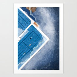 Bondi Icebergs Pools  Art Print