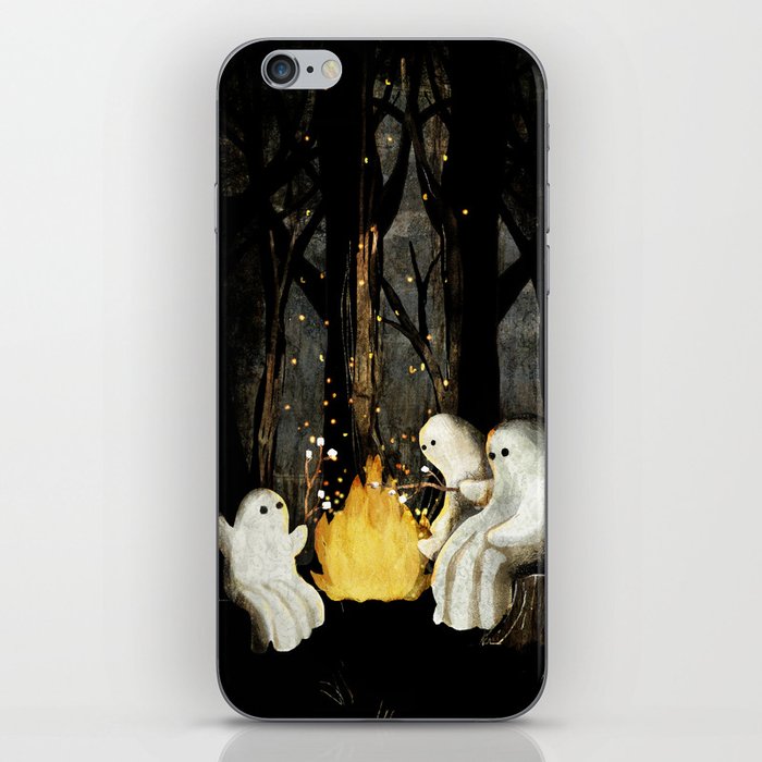 Marshmallows and ghost stories iPhone Skin