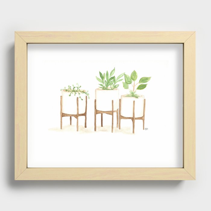 MOD Planter Recessed Framed Print