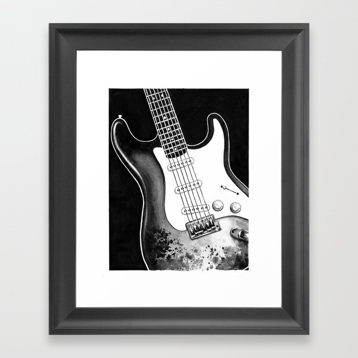 Stratocaster Framed Art Print