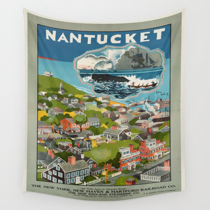 Vintage poster - Nantucket Wall Tapestry