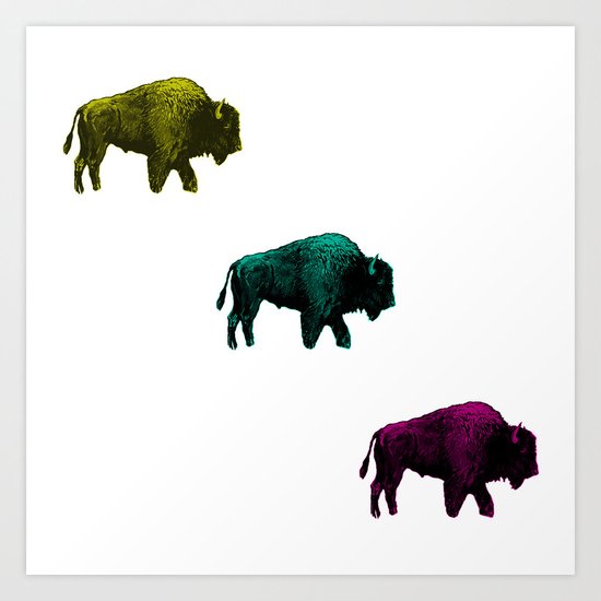 Where the Buffalo roam Art Print