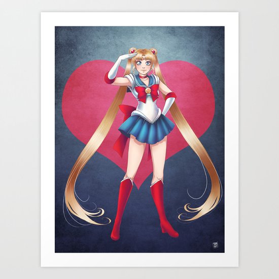 Pretty Soldier Sailor Moon 2013 Art Print