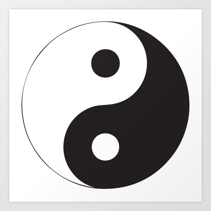 Yin Yang Abstract Art Art Print By Brucealmighty Society6