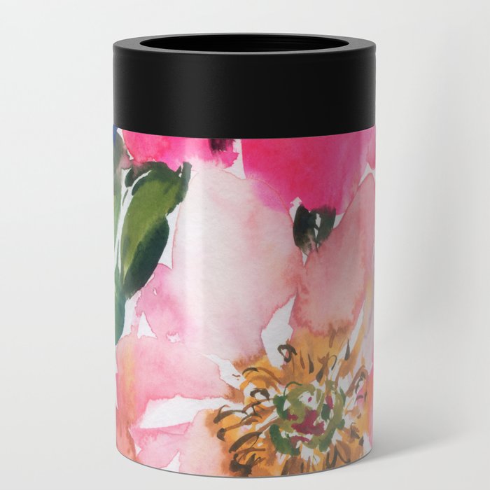 cool peonies Can Cooler