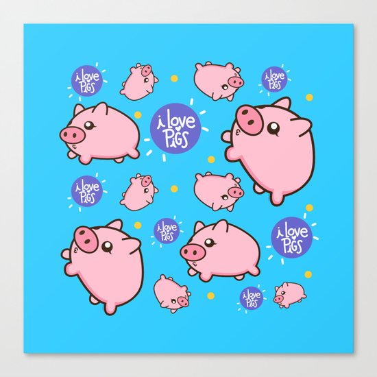 Piggies Canvas Print
