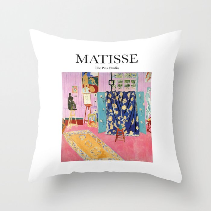 Matisse - The Pink Studio Throw Pillow