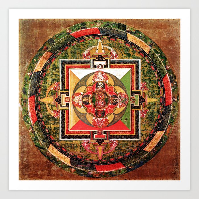 Buddhist Mandala Jungian Archetype Art Print