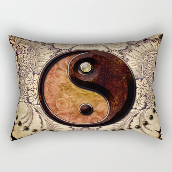 The sign ying and yang Rectangular Pillow