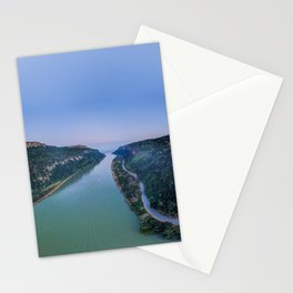 Travel down the N'taba River panorama Stationery Card