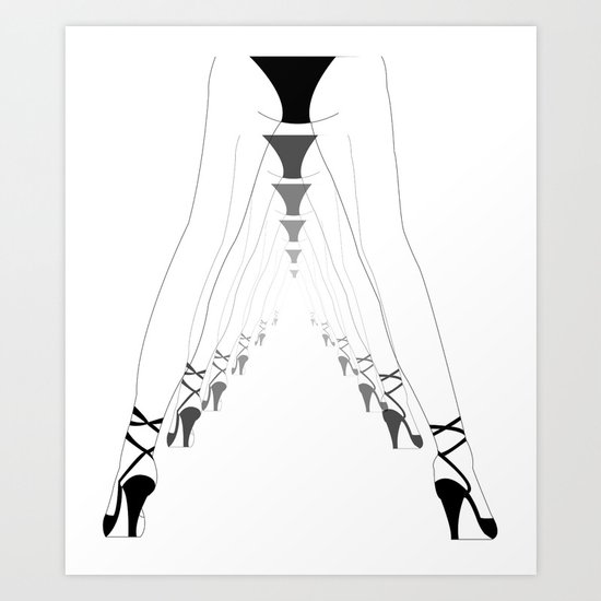 The Dancing Girls Art Print