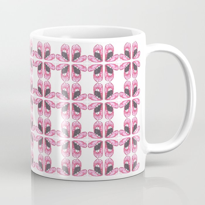 Pink Lips Gasp Coffee Mug