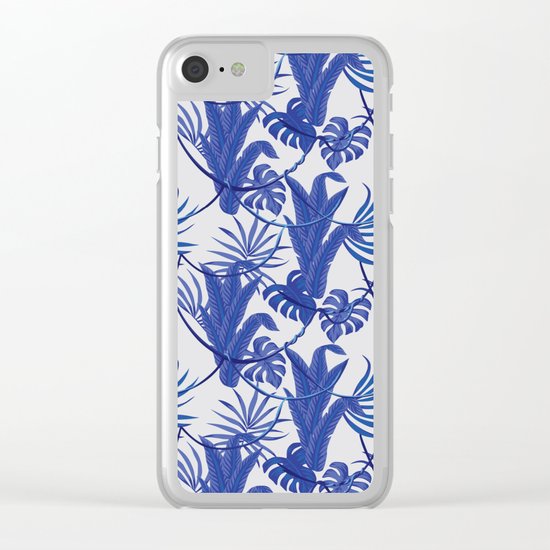Jungle pattern Clear iPhone Case