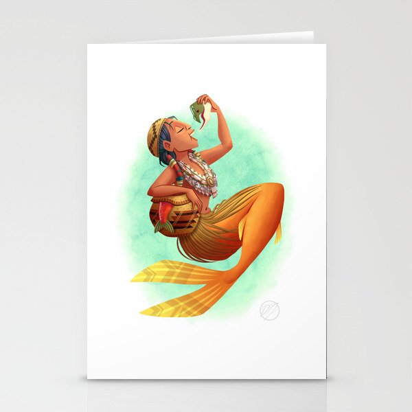 HUN' XOYA:CH'E' - World Class Mermaids Stationery Cards