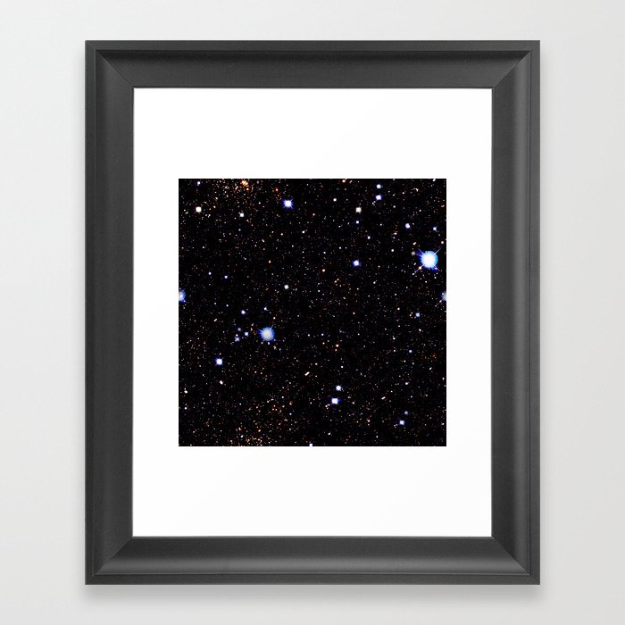 Nebula texture #43: Starfield Night Framed Art Print