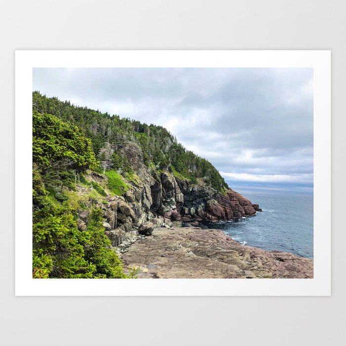 Newfoundland Coastline Art Print