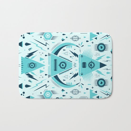 Triangle Alien Transformer Attack Bath Mat