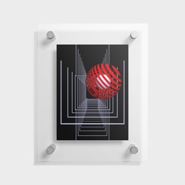 geometry and three colors -62- Floating Acrylic Print