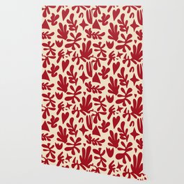 Matisse cutouts red Wallpaper