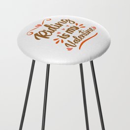 Riding is my Valentine Funny Valentine's Day Gift Counter Stool