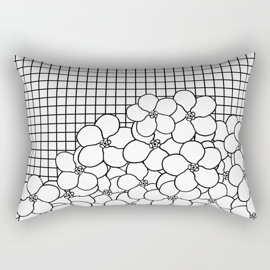 Forget Me Knot Grid Rectangular Pillow