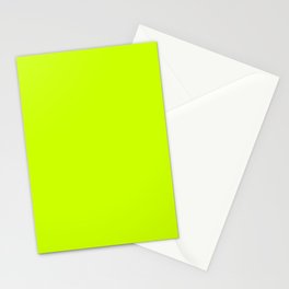 Bright green lime neon color Stationery Cards