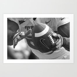 American Football Hands Graphic Design #sports #football Art Print