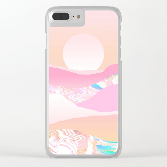 Sunrise Swirls Clear iPhone Case