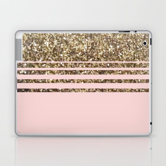 Glitter Pink Laptop & iPad Skin by 83 Oranges Modern Bohemian Prints