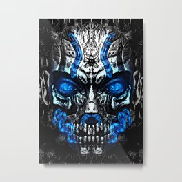 Mystic Djinn Mask Metal Print