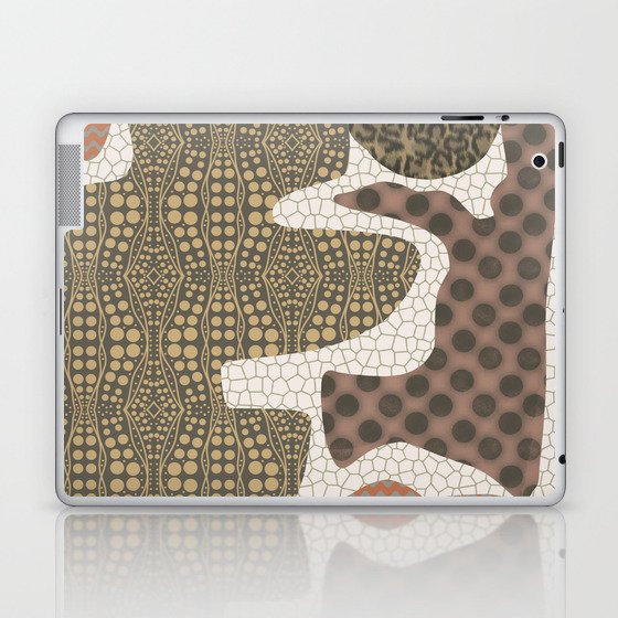 Patterned shapes cut out abstract 02 Laptop & iPad Skin