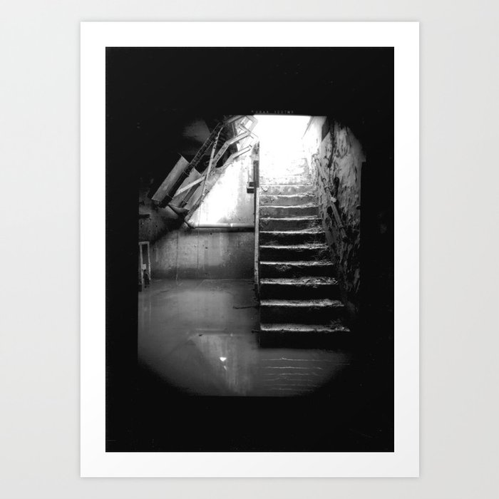 Murky Waters. Muddy Staircase. Art Print
