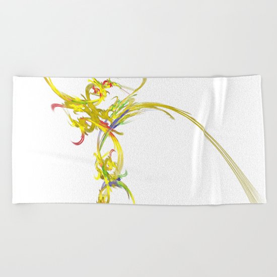 Spiritual Flower Beach Towel