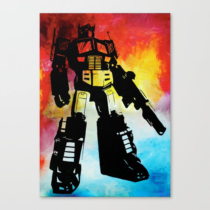 Optimus Prime Painting Canvas Print