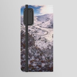 Early snow in Asturias Mountains - Pajares Pass Android Wallet Case