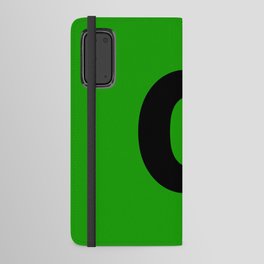 letter O (Black & Green) Android Wallet Case