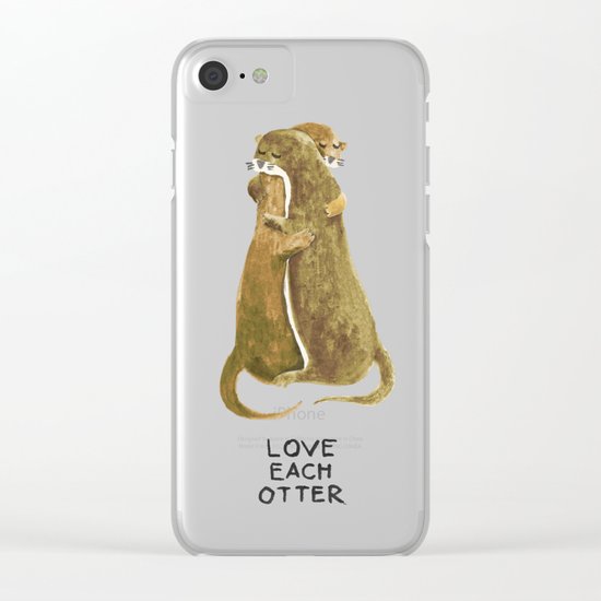 Love each otter Clear iPhone Case
